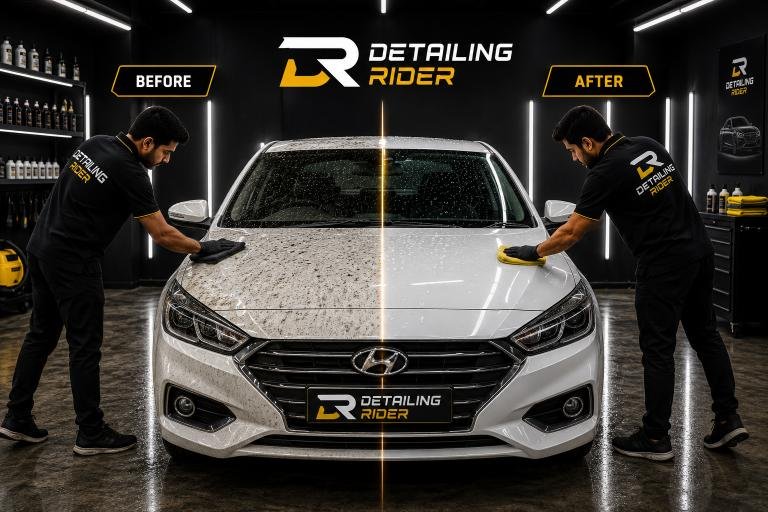 Water Beading Effect Ceramic Coating